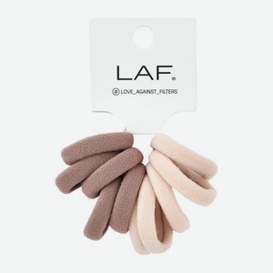 Резинки для волос LAF маленькие бежевые 10шт