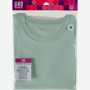 Футболка Uno женская светло-зеленая 2120203002 р.s-xl в ассортименте