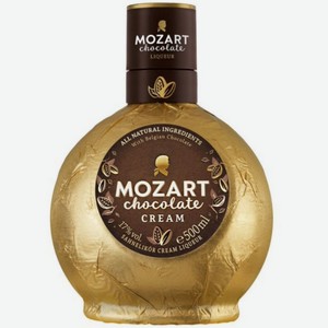 Ликёр Mozart Chocolate Cream эмульсионный 17%, 500мл