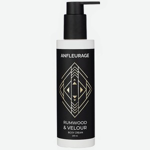 ANFLEURAGE Парфюмированный крем для тела и рук Rumwood & Velour мужской, Ром/корица/ваниль