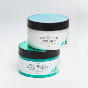 BEAUTY365 Набор антицеллюлитный против отеков: холодное обертывание + скраб, 1 шт.