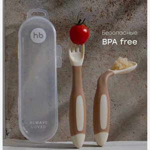 Набор ложка и вилка Happy Baby