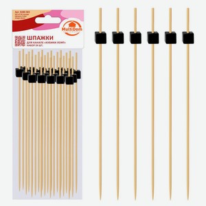 Шпажки для канапе MultiDom Кубики Лофт, 24 шт