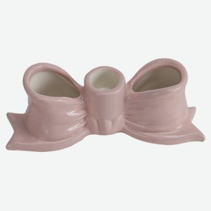 Подсвечник Actuel Бант розовый, h5,5 см