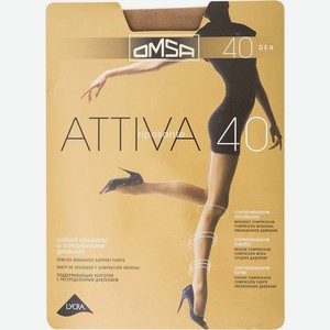 Колготки Omsa Attiva 40 Caramello Коричневые Размер 4 1пара, 1 шт