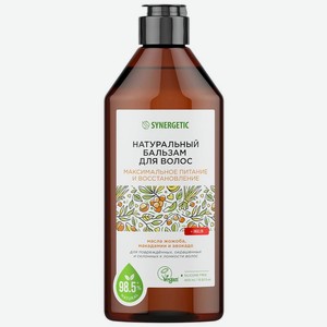 Бальзам для волос Synergetic Максимальное питание и восстановление 400мл, 400 мл