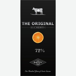Шоколад Bucheron The Original с кусочками апельсина горький 90г, 90 г