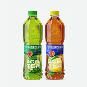 Чай холодный ЧЕРНОГОЛОВКА черный с лимоном/зеленый с мятой 1,5л