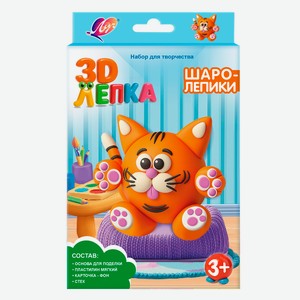 Масса для лепки Луч Шаролепики восковой 4 цв. в ассортименте