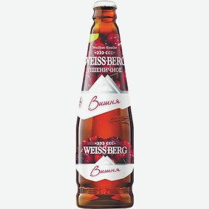 Напиток Пивной Вайс Берг Вишня 0.44л 4% Ст/б