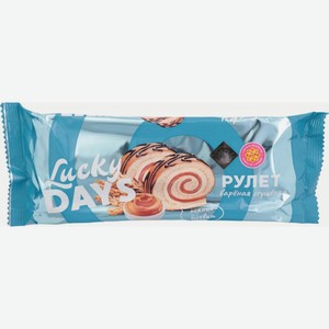 Рулет Lucky Days бисквитный вареная сгущенка 200г