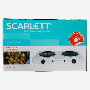 Плитка электрическая Scarlett SC-HP700S42 (2 конфорки, цвет