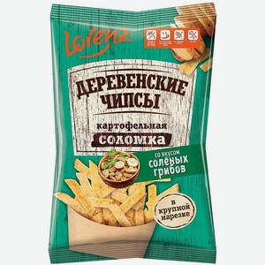 Чипсы Lorenz Деревенские со вкусом соленых грибов 120г