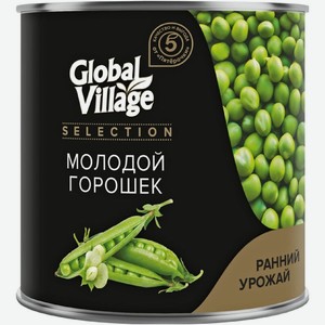 Горошек Global Village Selection зеленый 400г, 400 г
