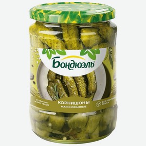 Корнишоны Бондюэль маринованные, 540г, 580 мл