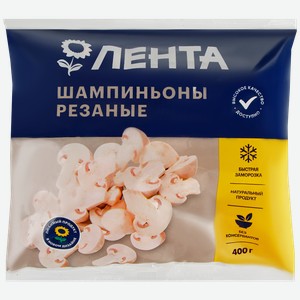 Шампиньоны лента резаные, 400г
