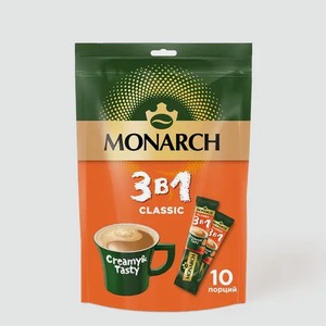 Кофейный напиток «Monarch» Классика 3 в 1, 13,5 г