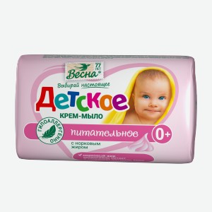 Крем-мыло туалетное Весна Детское с норковым жиром, 90 г
