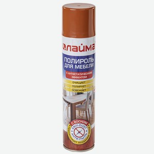LAIMA Полироль для мебели Антипыль с воском и антистатиком, 300 мл