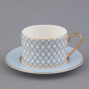 ИМПЕРАТОРСКИЙ ФАРФОРОВЫЙ ЗАВОД Чашка с блюдцем чайная  Азур №1 , 1 шт.