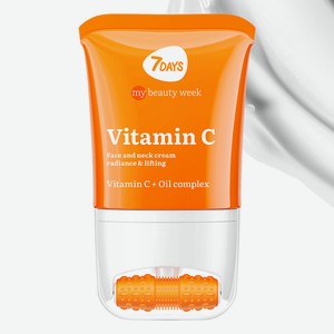 7DAYS Увлажняющий Крем для лица с витамином С, массажер, 1 шт.