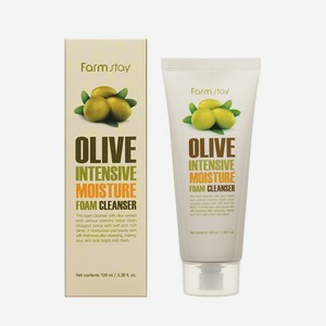 Очищающая пенка для лица с экстрактом оливы FarmStay Olive Intensive Moisture Foam Cleanser 100мл