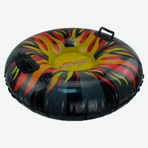 Тюбинг ватрушка надувная для катания с горок круглая до 54 кг d 94 см, 1 шт в ассортименте