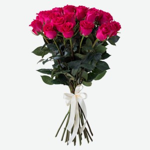 Букет живых срезанных цветов №15 Моно роза из 15 роз в упаковке в ассортименте h 60 см, 1 шт