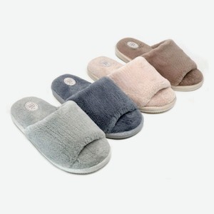 Тапочки женские LuckyLand с открытым носом, р. 40 1 пара в ассортименте