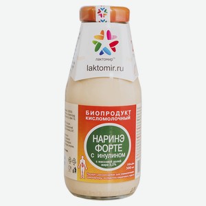 Биопродукт кисломолочный напиток «Лактомир» Наринэ-форте с инулином 3,2% охлажденный, 300 мл