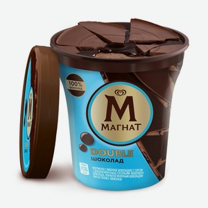 Мороженое Магнат Double шоколад БЗМЖ 310 г