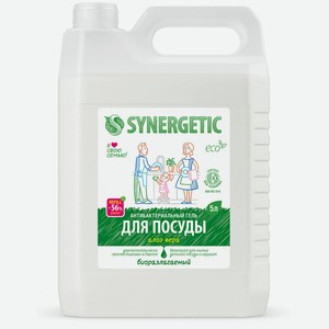 Антибактериальный гель для мытья посуды Synergetic Алоэ 5 л