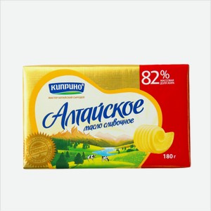Масло сливочное АЛТАЙСКОЕ 82% 180гр