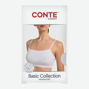 Короткий топ женский на тонких лямках р.xs-xl Conte в ассортименте