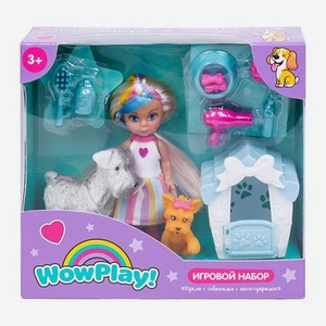 Набор Кукла 9см с собаками WowPlay!