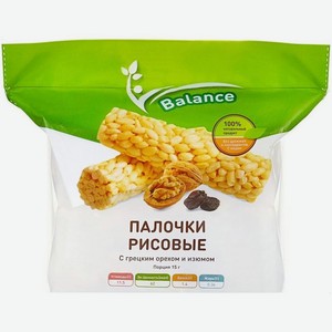 Палочки LOPE-LOPE рисовые с грецким орехом и изюмом 90г