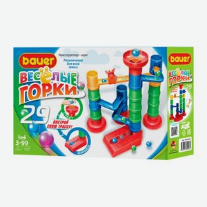 Конструктор Бауер Игровой Набор Весёлые горки 29 деталей