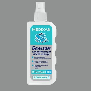 MEDIXAN 5521 Пантенол 10% Бальзам охлаждающий после солнца, 150 мл