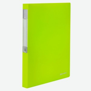 BRAUBERG Папка на 20 вкладышей Neon, Количество карманов: 40 шт. Формат: А4. Ширина корешка: 25 мм. Антибликовая фактура: да.
