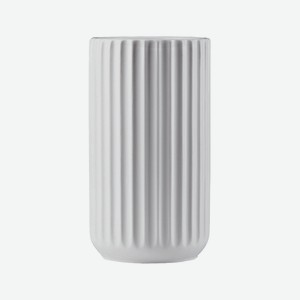 MANDARIN DECOR Керамическая ваза для цветов и сухоцветов декор дома, размер: 18 см, цвет: белый