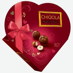 Конфеты Chiqola с фундучной начинкой в глазури с какао 100г, 100 г