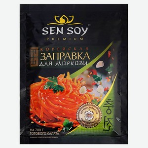 Заправка Sen Soy Premium для моркови корейская 80 г 1 шт. дизайн упаковки в ассортименте