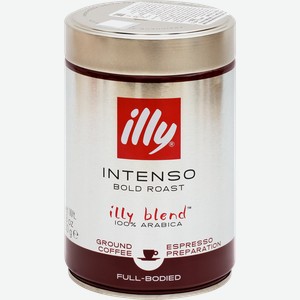 Кофе молотый ILLY Intenso Bold Roast Ground, 250г