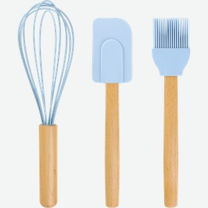 Набор для выпечки HOMECLUB Сияние весны, венчик, кисточка, лопатка, Арт. SF8-1