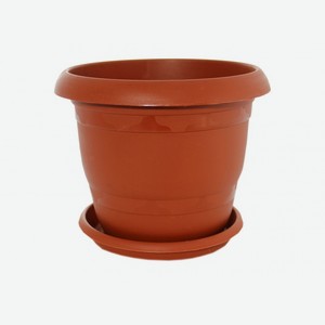 Горшок для цветов D23 см, 4л с поддоном