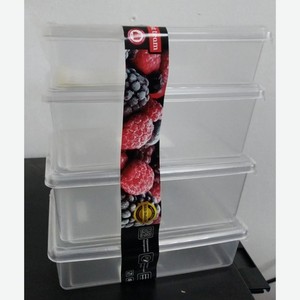 Контейнеры для замораживания 4 шт по 0,5 л с крышками