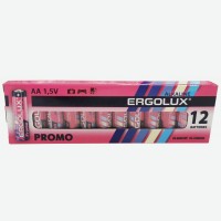 Батарейка АА Ergolux (LR6 Alkaline BP 12)упак 12 штук
