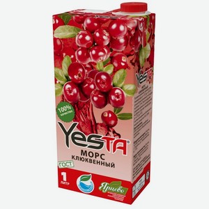 Морс клюквенный Yesta 0.95л