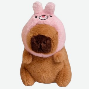 Мягкая игрушка Ningbo Union Vision Капибара в шапочке в ассортименте, 1шт.