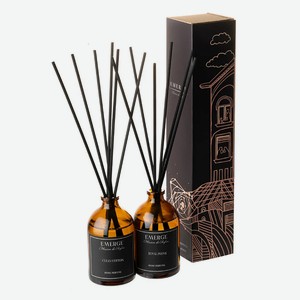 EMERGE Набор 2 диффузора ароматических (Королевский Пион, Чистый Хлопок), 2 шт